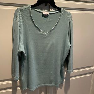 Charter Club Top - Teal Strips 1X